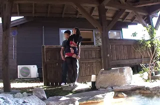 See this horny Asian teenage get horny in the matter of public and get ruined stiff