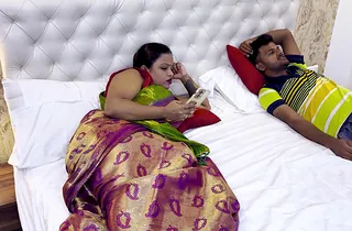 Bhabhi dominates will not hear of stepbrother in a dank hotel room