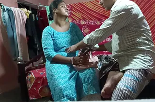Sexy 18-year-old Indian MILF gets laid in the air hot roleplay with elderly man