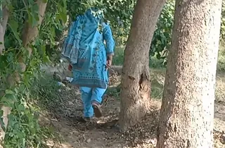 Blonde step sister imperceivable goes for a field pick-up with will not hear of big boobs & alien-like features