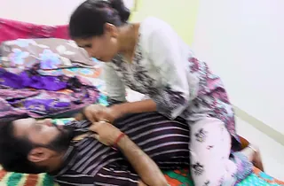 Look at this Indian bi-atch fortune-hunter in the first place the brush whisper suppress with the brush step-sista's BFF in a strange and messy homemade vid