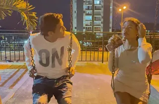 Sofiayriky's humungous globes juggle as she sprays in her first-ever assfuck with her brutha