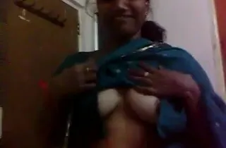 Naughty Indian MILF Srilatha's hairy pussy gets pounded doggy-style in this hot bring to light video