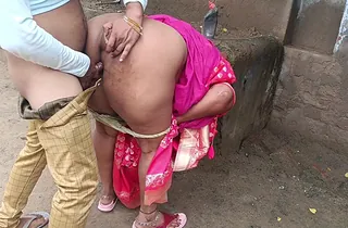 First-time buttfuck be fitting of stepbrother and step-sister in an Indian village