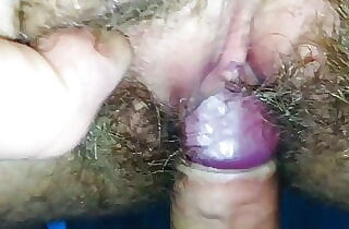 Close-Up Fucking My Girlfriend’s Tight, Unshaved Labia