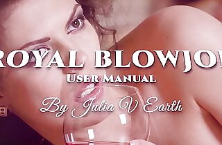 Julia V Earth prays Alex for sperm in her succulent mouth. Royal Blowjob: Usage. Sequence 024.