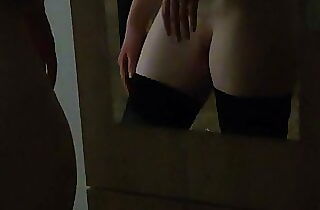 Sexy Striptease, in mirror