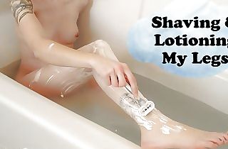 Nova Minnow Shaving Legs in Bath and Lotion on Feet